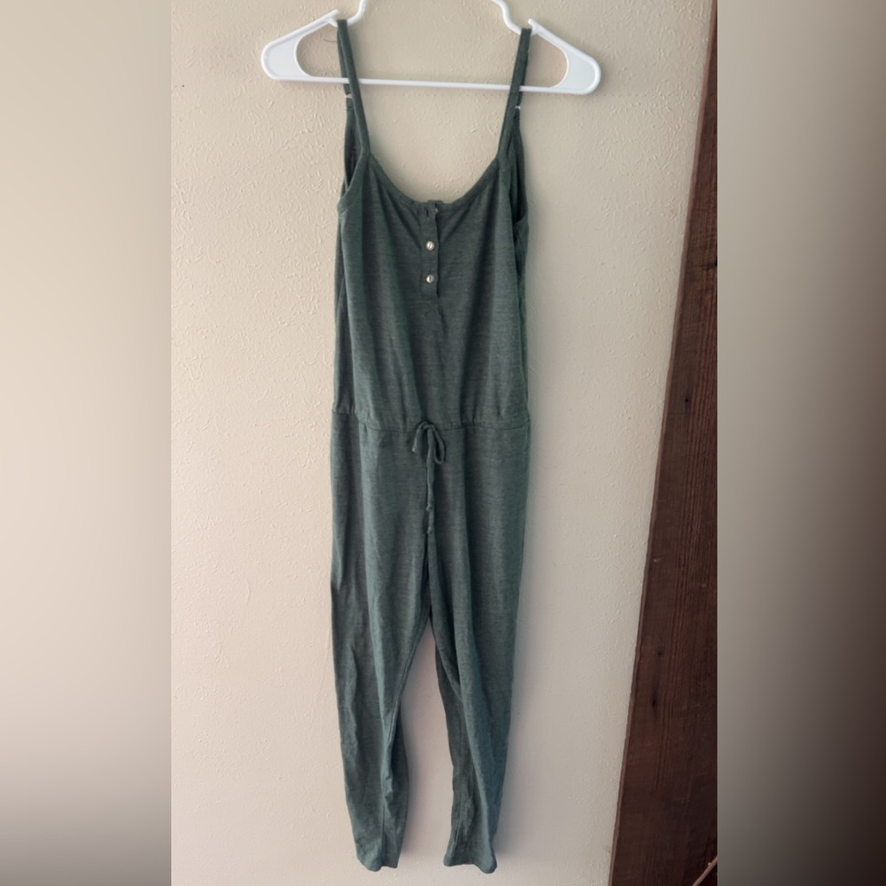 Elegant Olive Green Jumpsuit